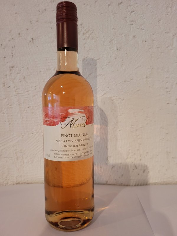2022 Pinot Meunier Rosè  Schwarzriesling- Qualitätswein